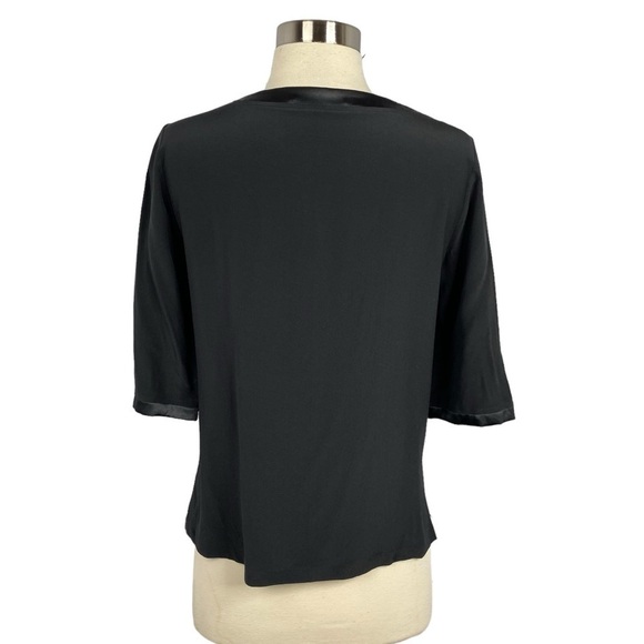 Etro Black Silk Sequin Embellished Blouse Size 42 - Picture 3 of 11